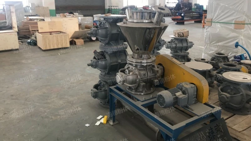 Frequency conversion star rotary discharger