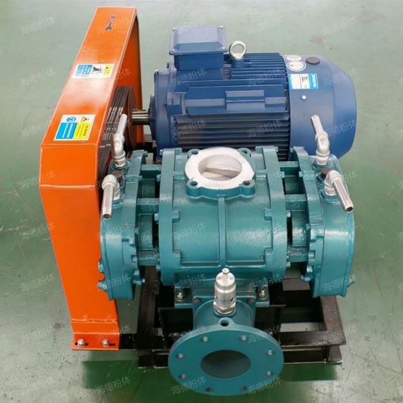 Roots blower for exhaust gas treatment