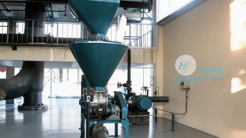 Entrega neumática de leche en polvo