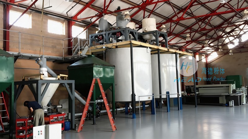 El salvado de trigo se transporta neumáticamente