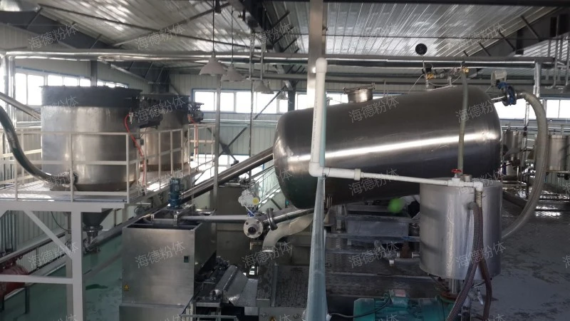 Insurance powder conveying