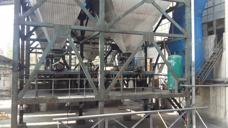 Calcium oxide dry powder pneumatic conveying system