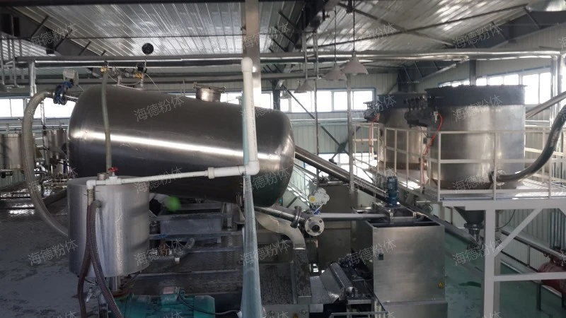 Coffee powder conveying system