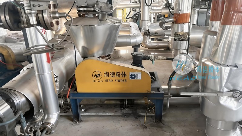 El heptahidrato de sulfato de magnesio se transporta neumáticamente