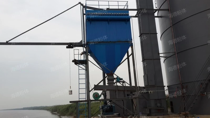 Insurance powder conveying