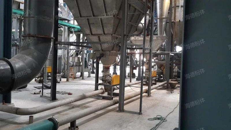 Insurance powder conveying